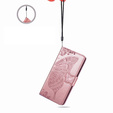 Klapkové puzdro pre Motorola Moto G86 Power 5G, Butterfly, ružové rose gold