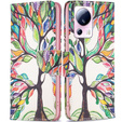 Klapkové puzdro pre Xiaomi 13 Lite, Wallet, tree of life, biele
