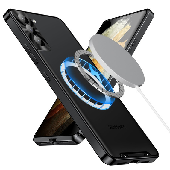 Ochranné puzdro na fotoaparát pre Samsung Galaxy S21+ Plus, CamShield MagSafe, transparentné / čierne