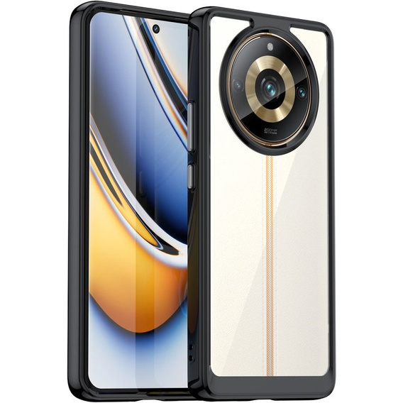 Obal na mobil pre Realme 11 Pro 5G / 11 Pro+ 5G, Fusion Hybrid, transparentné / čierne