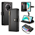 Klapkové puzdro pre Honor Magic 7 Lite, Wallet Zipper Pocket, čierne