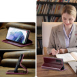 CASEME flipové puzdro pre Samsung Galaxy S21, Waxy Textured, červené