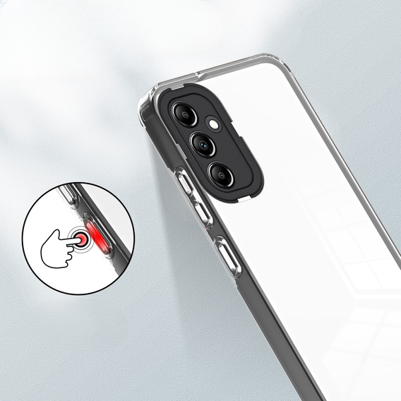 Obal na mobil pre Samsung Galaxy A14 5G, Fusion Hybrid, transparentné / čierne