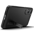 Puzdro Spigen pre Samsung Galaxy S25 Edge, Tough Armor Mag MagSafe, čierne + tvrdené sklo 9H