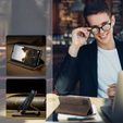 CASEME puzdro pre Samsung Galaxy M33 5G, Leather Wallet Case, hnedé
