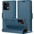 Puzdro pre Xiaomi Redmi Note 13 Pro 4G / Xiaomi Redmi Note 14S / Xiaomi Poco M6 Pro 4G, ERBORD Glossy Litchi, flipová peňaženka, modré