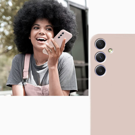 Obal na mobil pre Samsung Galaxy A54 5G, Silicone Lite, ružové