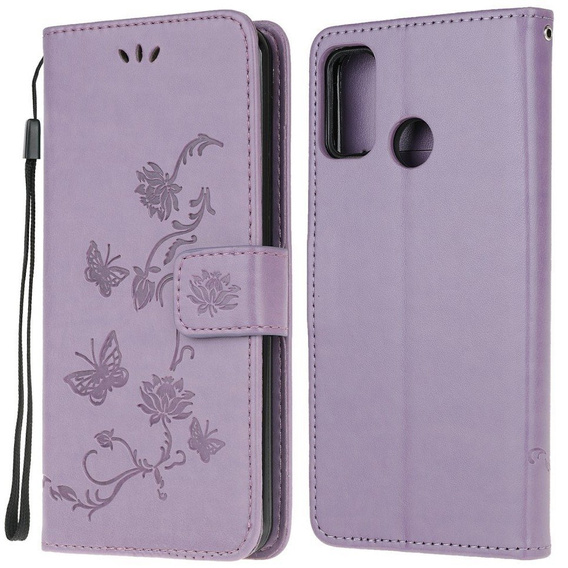 Klapkové puzdro pre Motorola Moto G10 / G30, Butterfly, modré