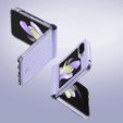 Puzdro Dux Ducis pre Samsung Galaxy Z Flip5 5G, Bril, fialové