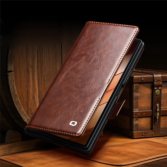 Kožené peňaženkové puzdro s funkciou stojana pre Samsung Galaxy Z Fold7