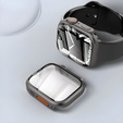 2w1 Etui + Szkło Hartowane do Apple Watch 7/8 41MM, Czarne/Czerwone