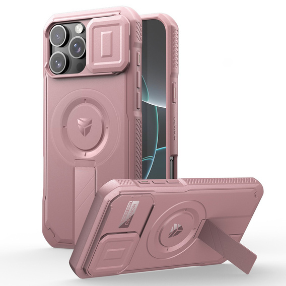 Obrnené puzdro pre iPhone 16 Pro Max, Dexnor CamProtect MagSafe, ružové
