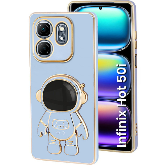Obal na mobil pre Infinix Hot 50i 4G, Astronaut, modré