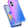 Puzdro pre Oppo A17, Gradient Dropproof, Fialová / modrá