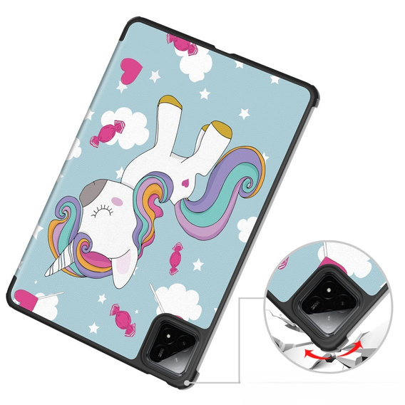 Puzdro pre Xiaomi Pad 7 / 7 Pro, Smartcase, unicorn