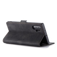 CASEME puzdro pre Samsung Galaxy Note 10 Plus/5G, Leather Wallet Case, čierne