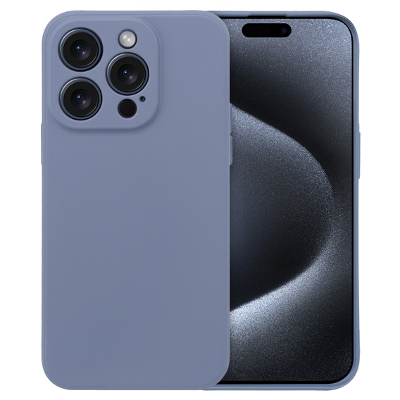 Obal na mobil pre iPhone 15 Pro, Silicone Lite, levanduľové