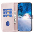 Klapkové puzdro pre Samsung Galaxy A25 5G, BINFEN Wallet, ružové rose gold + 9H sklo