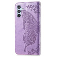Klapkové puzdro pre Samsung Galaxy A56, Butterfly, fialové
