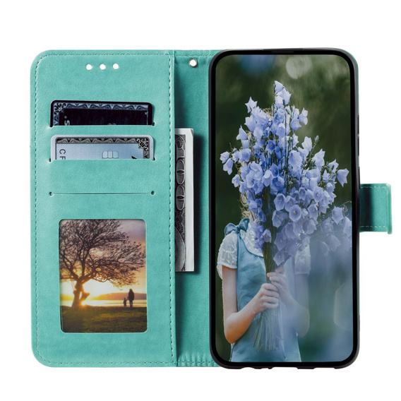 Klapkové puzdro pre Xiaomi Redmi A3, Mandala, zelený