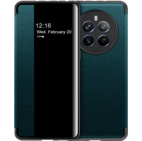 Flipové puzdro pre Realme 12 Pro 5G / 12 Pro+ 5G, Side View, zelený