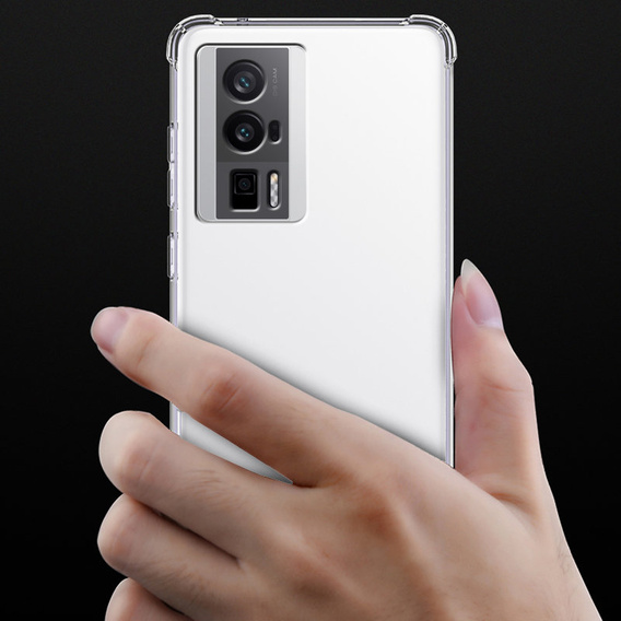 Obal na mobil pre Xiaomi Poco F5 Pro, Dropproof, priehľadné