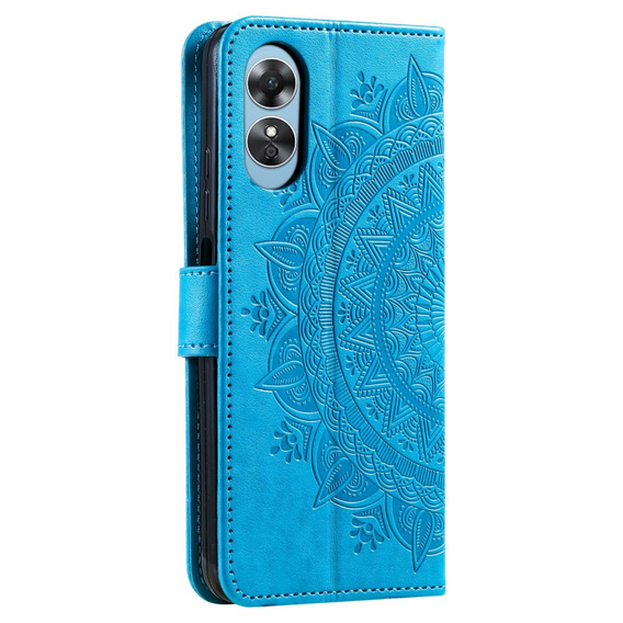 Klapkové puzdro pre Oppo A17, Mandala, modré