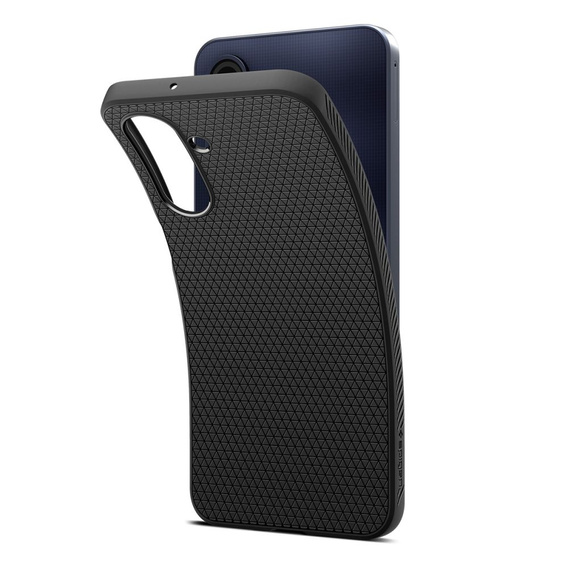 Puzdro Spigen pre Samsung Galaxy A26 5G, Liquid Air, čierne + tvrdené sklo 9H