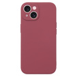 Obal na mobil pre iPhone 15, Silicone Lite, červené
