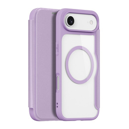 Puzdro Dux Ducis pre iPhone Air, Skin X Pro, s chlopňou, pre MagSafe, fialové