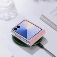 Puzdro Dux Ducis pre Samsung Galaxy Z Flip7 5G, Bril, ružové
