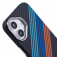 Puzdro pre iPhone 16 Plus, Carbon Fiber MagSafe, tmavomodré