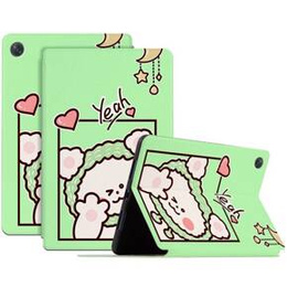 Puzdro s chlopňou pre Lenovo Tab M10 Plus 10.6 Gen 3 TB-125F TB-128F, green bear