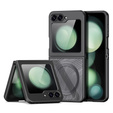 Puzdro DuxDucis pre Samsung Galaxy Z Flip7 FE / Z Flip6, Aimo Case, pre MagSafe, transparentné / čierne