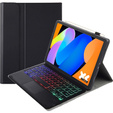 Bluetooth puzdro s podsvietenou klávesnicou pre Lenovo Idea Tab 11" / Tab K11 11" (2 gen.), čierne