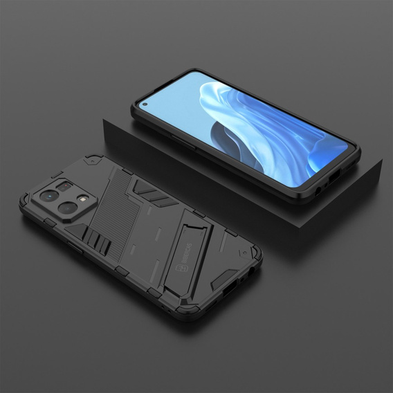 Puzdro pre Oppo Reno7 4G, Military kickstand, modré