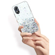 Obal na mobil pre Oppo A17, Glittery, priehľadné
