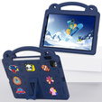 Detské puzdro pre iPad Air 10.9" 2022/2020 (5/4 gen.) / Pro 11" 2022/2021/2020 (4/3/2 gen.), Cute Patterns, so stojanom, tmavomodré