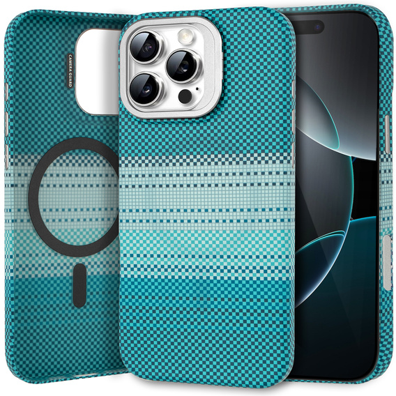 Puzdro pre iPhone 16 Pro Max, Frame Kickstand, pre MagSafe, Moon Green