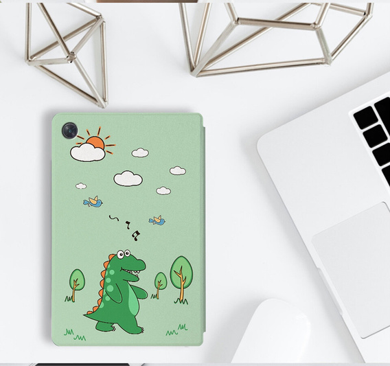 Obal na mobil pre Lenovo Tab M10 Plus Gen 3, walking dinosaur