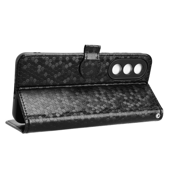 Flipové puzdro pre OnePlus Nord 5, Wallet Rhombus, čierne