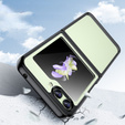 Obal na mobil pre Samsung Galaxy Z Flip 5 5G, Fusion Hybrid, transparentné / čierne