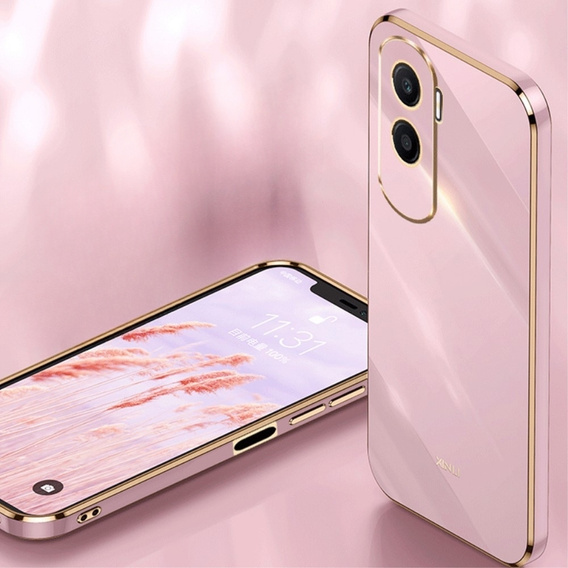 Puzdro pre Honor 90 Lite 5G, Glamour CamShield, fialové