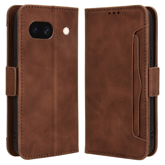 Klapkové puzdro pre Google Pixel 8A, Card Slot, hnedé