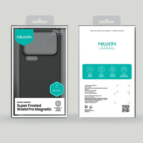 NILLKIN Frosted Shield Pro MagSafe puzdro pre Xiaomi 17 Pro Max, čierne