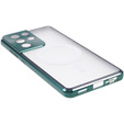 Magnetické puzdro Dual Glass MagSafe pre Samsung Galaxy S21 Ultra, zelený