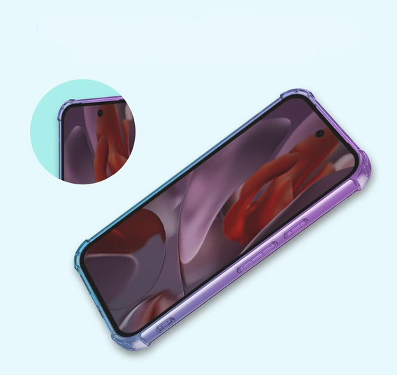 Puzdro pre Google Pixel 9A, Gradient Dropproof, Fialová / modrá