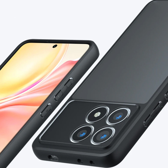 Puzdro pre Xiaomi Poco X6 Pro 5G, Fusion Hybrid, s ochranou fotoaparátu, matný / čierny