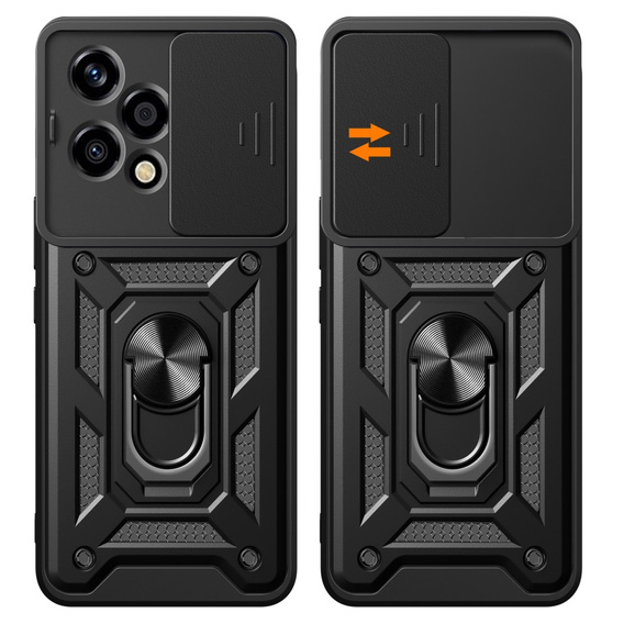 Obal na mobil pre Honor 200 Lite, CamShield Slide, čierne