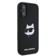 Silikónové puzdro Karl Lagerfeld s potlačou hlavy Choupette pre iPhone 16